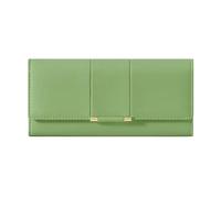 KXQYIKYI Portafoglio lungo da donna in pelle PU con porta carte di credito da donna borsa da viaggio (blu), Verde