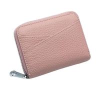 KXQYIKYI Portafoglio piccolo da donna Porta carte di credito con blocco RFID in vera pelle Elegante portamonete con cerniera Portamonete corto