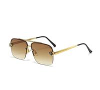 KXQYIKYI Quadrato Senza Montatura Occhiali Da Sole Degli Uomini Di Lusso Oversize Frameless Retrò Occhiali Da Sole Per Maschile Shield Eyewear UV40