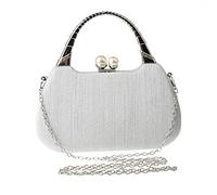 KXQYIKYI Secchio Rainbow Color Diamonds Day Clutch con borse da sera a catena della spalla Porta perla (C)