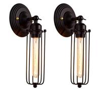 KXQYIKYI Set di lampade a Parete di 2 Funzione di Illuminazione Interno retrò Vintage Industriale, 2 PCS/2 PCS (Colore: 1pc)