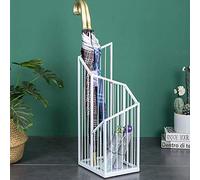 KXQYIKYI Stand Ombrello, rastrelliere in Metallo con Vassoio gond, organizzatore del Supporto per Ombrello di Salvataggio in entrata per Porta Anteriore, Nero, Ombrello 26 × 20 × 63 cm