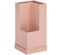 KXQYIKYI Supporto per ombrello metallico per decorazioni di decorazioni portico, forma geometrica irregolare multifunzionale, supporto ombrello a colore solido con vassoio gocciolante rimovibile