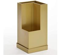 KXQYIKYI Supporto per ombrello metallico per decorazioni di decorazioni portico, forma geometrica irregolare multifunzionale, supporto ombrello a colore solido con vassoio gocciolante rimovibile