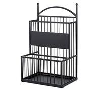 KXQYIKYI Supporto per Supporto Ombrello Extra Large Ombrello Stand Nero, Rack Ombrello a Doppio Strato per Il Centro Commerciale a Banca di Lobby, Supporto per l'organizzatore Ombrello Commerciale