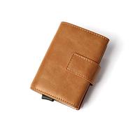 KXQYIKYI Titolare della carta di credito per uomo Portafoglio magnetico Smart Men's Wallet Zipper Coin (Argento, 3,93 * 2.75 pollici)