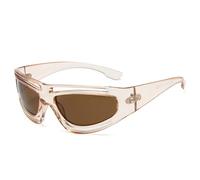 KXQYIKYI Vintage Donne Occhio di Gatto Hollow Occhiali Da Sole Moda Sport All'aria Aperta Guida Specchio Occhiali Ombra UV400 Uomini Occhiali Da Sole