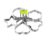KXUSW Stampo Pancake-Stampo per Frittata in Acciaio Inox 5 Pezzi-Macchina per Uova in Camicia-Stampi per Uova in Acciaio Inossidabile-Stabile,5 Forme