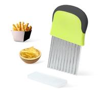 KXUSW Taglia Patate-Tagliaverdure-Tagliapatate-Taglia Patate a Bastoncino-Affetta Patate-Affetta Verdure-Coltello Taglio Ondulata in Acciaio Inossidabile-Cucina Accessori Utili x la Casa