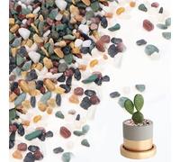 KXVXXV Piccole pietre decorative colorate per vasi, 900 g (6-15 mm), ciottoli, piccole pietre decorative per acquario, interno per vaso di fiori