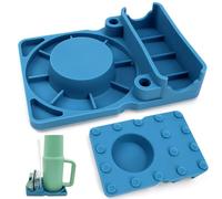 KXVXXV Scolapiatti bottiglie per Stanley Cup 30/40 oz Supporto per bottiglie per Stanley Cup Accessori Supporto a secco per Stanley Cup, cannuccia e coperchio blu