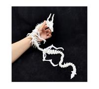 KXWDKJ 3D Draghi 3D Stampato Draghi Drago Ossa per Acquario Bambola Halloween Casa Ufficio Libreria Scrivania Esecutiva Decorazione-Sculpture White||64cm