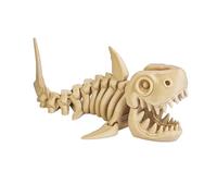 KXWDKJ Drago Stampato in 3D Oggetto Stampato in 3D Tigre dai Denti a Sciabola Scheletrico 21cm/8.3in per Regali Fantasia Sorpresa Sollievo dallo Stress Decorazione Ufficio Casa-White