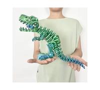 KXWDKJ Drago Stampato in 3D Stampe 3D Scheletro di Tyrannosaurus Rex con Ossa 38cm/15in per Sollievo dallo Stress Decorazione Casa Ufficio-Blue Green