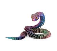 KXWDKJ Fidgets - Stampa 3D a forma di serpente stampato a laser, per tutta la struttura, decorazione per la casa, l'ufficio, per la scrivania, 60 cm, rosso, blu, verde