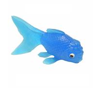 KXWDKJ Pesce Rosso in Gomma Realistico TPR Gomma Morbida per Ornamento Animale Marino Modello-Blue||L