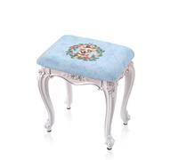 Kxyudcn Blue Dog, confezione da 2 coprisedia natalizi per sgabelli da bar, rettangolari, per decorazione natalizia, elasticizzati, con fascia elastica, per donne e mogli