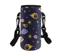 Kxyudcn Moda versatile bottiglia d'acqua manica con cinghia per ragazzi palestra all'aperto, Stella spaziale, Taglia unica, Set di zaini per la scuola