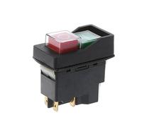 Kyaoayo KJD17 4 PIN, interruttore elettromagnetico, 250 V-50/60 Hz, 16 (12) A, interruttore a pulsante magnetico impermeabile, IP55, adatto per betoniera, tritacarne e affettatrice.