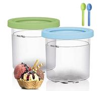 kyaoayo Reusable Creami Contenitore Senza BPA Creami Tubs per Ninja Creami, Creami Pint Containers, gelato per macchina del ghiaccio Ninja Accessori lavabili in lavastoviglie, per NC301 NC300 NC299AMZ