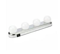 kyaoayo Set di illuminazione per specchio da trucco a LED, senza fili, luci di riempimento a batteria, lampade da toeletta Hollywood con ventosa, montaggio perfetto per il bagno