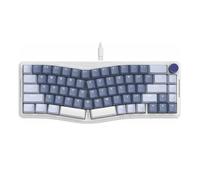 KyAPDmrxn AKS068 Alice Layout Tastiera meccanica cablata Supporto per guarnizione 68 Tastiera da gioco ergonomica al 60% USB-C Hot-S (Color: Purple)