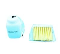 KyAPDmrxn Bottiglia esterna per serbatoio inchiostro di scarto DTF Modifica conversione stampante Facile manutenzione con tubo Compatibile con L18050 L8050 L1800 ET 8550(1 Bottle 1 Swab)