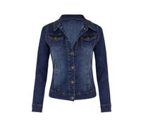 KYATON Giacca Uomo Gia He Di Jeans Corte Donne Lavaggio Autunno A Manica Lunga Gia A In Denim In Denim-blu Scuro-s