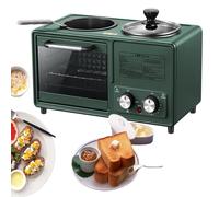 KYATON Stazione per La Colazione 4 in 1,Macchina per La Colazione Multifunzionale, 8 Litri,Padella Antiaderente,Teglia per Pizza Gratuita E Gabbia per La Cottura a Vapore