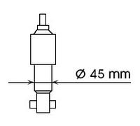 Ammortizzatore Assale anteriore Spina superiore 344200 KYB per NISSAN FORD