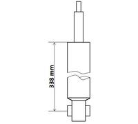 KYB 344459 Excel-G Ammortizzatore Posteriore per VW Golf V Schrägheck (1K1) A