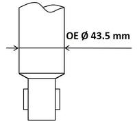 Kayaba Ammortizzatore Excel-G 349067 – Assale posteriore, Spina superiore per VW Audi