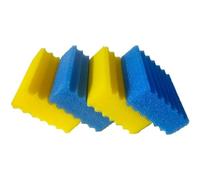 kychenBase CBF-350 / MBF-350 Spugne Filtro Laghetto - Ricambio Materiale Filtrante, Spugne in Schiuma Filtrante per Laghetto (2 x Blu Grossolana, 2 x Gialla Fine)