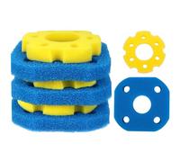 kychenBase CPF-180 / CPF-250 Spugne Filtro Laghetto - Ricambio Materiale Filtrante, Spugne in Schiuma Filtrante per Laghetto (3 x Blu Grossolana, 3 x Gialla Fine)