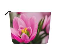 Kycvds Beauty case con scritta "Spring Is In The Air", piccola borsa per cosmetici, accessori da viaggio, idea regalo di compleanno o regalo di Natale, Nero , Taglia unica