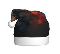 Kycvds Beneficio del cervello sinistro e destro, cappello di Babbo Natale per adulti, unisex, comodo velluto, cappello extra spesso per Capodanno