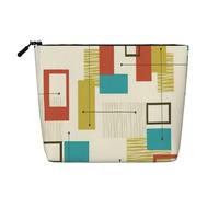 Kycvds Borsa per il trucco moderna della metà del secolo per accessori da viaggio, borsa per cosmetici, regalo di compleanno, regalo di Natale bello, nero/bianco, One Size