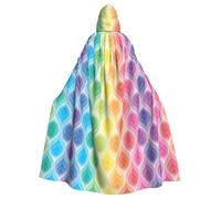 Kycvds Colori Arcobaleno Gradiente Foglia Costume Adulto Mantello Con Cappuccio Casual Accappatoio Con Cappuccio Mantello Veste Abbigliamento Cappotto Con Cappuccio Uniforme