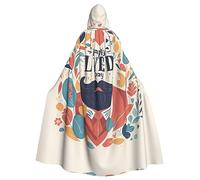 Kycvds Festa del papà Amore Papà 1 Costume Adulto Mantello Con Cappuccio Casual Accappatoio Con Cappuccio Mantello Veste Abbigliamento Cappotto Con Cappuccio Uniforme