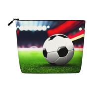 Kycvds Pallone da calcio Sport Piccola Borsa cosmetica Accessori da viaggio Borsa per cosmetici Scatola cosmetica Regalo di compleanno Regalo di Natale Bella, Nero , Taglia unica