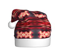 Kycvds Red Sky At Night Starry Santa Hat Holiday For Adults Unisex Velvet Comfort Extra Addensare Cappello Per Capodanno