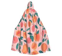 Kycvds Rosa Peach Pattern Seamless Pattern Costume Adulto Mantello Con Cappuccio Casual Accappatoio Con Cappuccio Mantello Veste Abbigliamento Cappotto Con Cappuccio Uniforme