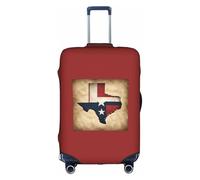 Kycvds Texas State Flag Map con due stelle bianche copertura per bagagli adatta per bagagli da 45-81 cm copertura personalizzata per valigie personalizzate, bianco, medio