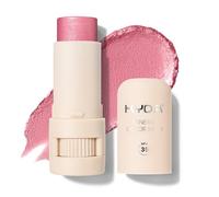 KYDA Balsamo per fard color minerale, SPF 35, colore cremoso sfumabile per labbra e guance, finitura brillante costruibile, formula leggera, stick multiuso per il trucco, rosa