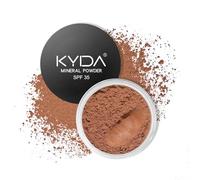 KYDA Bronzer in polvere minerale, SPF 35, Bronzer minerale sciolto, polvere per contorno viso leggera, copertura costruibile per trucco naturale per contorno luminoso, formula miscelabile, 7,9 g