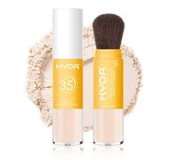 KYDA Mineral Sunscreen Setting Powder for Face & Scalp, SPF 35, Traslucido, Mineral Brush Powder, Oil Control Natural Matte Finish, Lasting Lightweight Breathable, All Skin (#01Transluci)