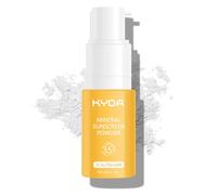 KYDA Polvere solare minerale, per cuoio capelluto e capelli, SPF 35 P protezione solare per cuoio capelluto, protezione UV ad ampio spettro, leggera, non grassa, 20,1 g (02)