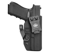 Kydex IWB Claw Fondine Custom Fit: Glock17 (Gen 1-5) / Glock 22 Glock 31 (Gen 3-4) Pistol - Cintura Interna Nascosta Il Trasporto - Adj. Ritenzione di cant - Copertura Mag bottone - Ingresso allargato