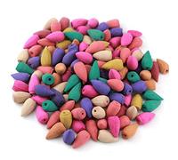 Kyduu 300 PCS Incenso Cono riflusso naturale, Coni di incenso Naturale Set per interni,di incenso di riflusso Mix 9 Diversi