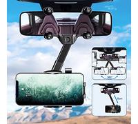 Kyduu Porta Cellulare da Auto, Supporto per Telefono Universale per Specchietto Retrovisore per Auto, Supporto per Telefono Multifunzionale per Specchietto Retrovisore a 360°